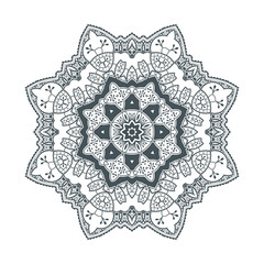 elegant line art mandala vector for design