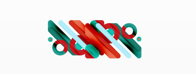 Creative geometric wallpaper. Minimal lines and circles background