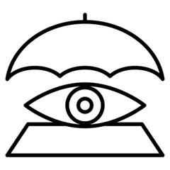 Vision Insurance vector icon illustration