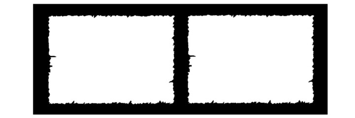 ギザギザのフレーム