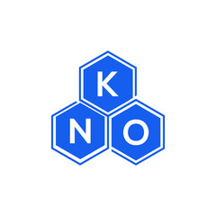 KNO letter logo design on White background. KNO creative initials letter logo concept. KNO letter design. 
 - obrazy, fototapety, plakaty