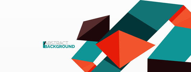 Creative geometric wallpaper. Abstract ribbon style line composition. Techno business template for wallpaper, banner, background or landing