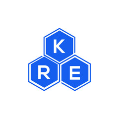 KRE letter logo design on White background. KRE creative initials letter logo concept. KRE letter design. 
