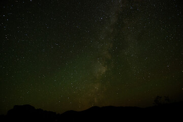 Milky Way Stars In Big Bend National Park Texas. 