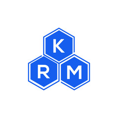 KRM letter logo design on White background. KRM creative initials letter logo concept. KRM letter design. 
