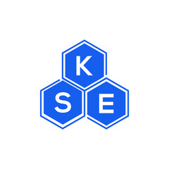 KSE letter logo design on White background. KSE creative initials letter logo concept. KSE letter design. 
 - obrazy, fototapety, plakaty