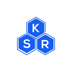 Fototapeta premium KSR letter logo design on White background. KSR creative initials letter logo concept. KSR letter design. 