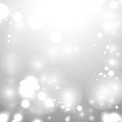 bokeh silver grey background snowflake snow shine