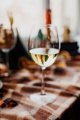 Glass of white wine