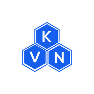 KVN letter logo design on White background. KVN creative initials letter logo concept. KVN letter design. 
