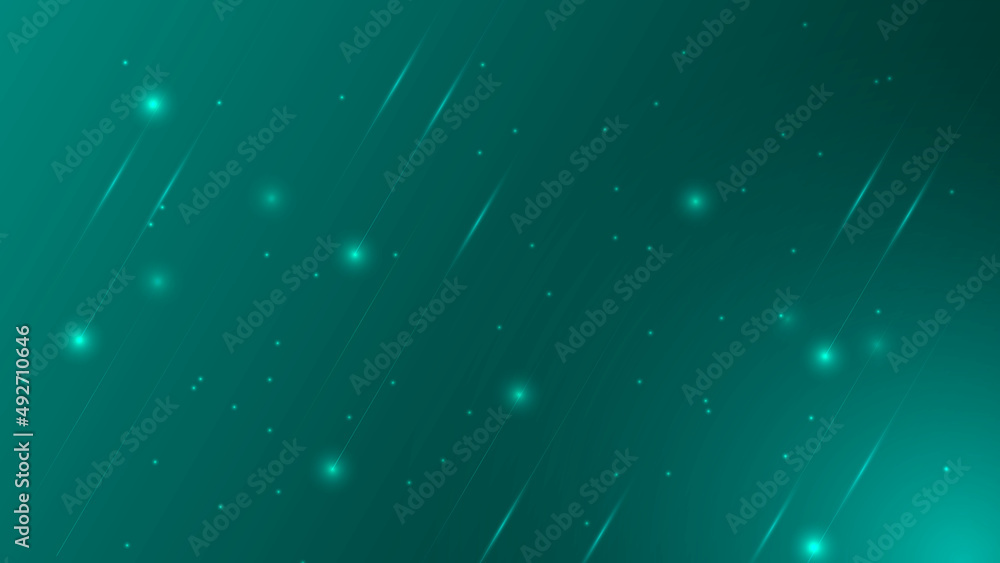 Poster blue square shapes abstract background with glowing lines vector illustration.