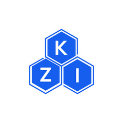 KZI letter logo design on White background. KZI creative initials letter logo concept. KZI letter design. 

