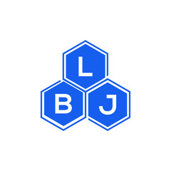 LBJ letter logo design on White background. LBJ creative initials letter logo concept. LBJ letter design. 
