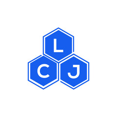 LCJ letter logo design on White background. LCJ creative initials letter logo concept. LCJ letter design. 