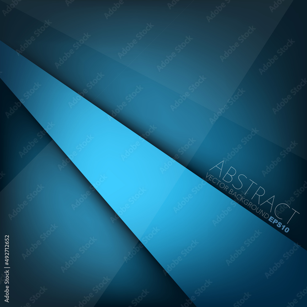 Fototapete graphic geometric triangle overlap vector layer background for text and message design