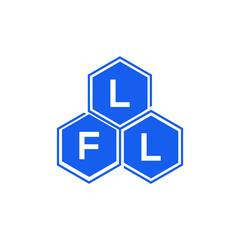 LFL letter logo design on White background. LFL creative initials letter logo concept. LFL letter design. 