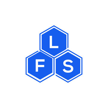 LFS letter logo design on White background. LFS creative initials letter logo concept. LFS letter design. 