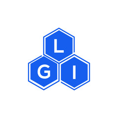 LGI letter logo design on White background. LGI creative initials letter logo concept. LGI letter design. 