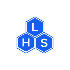 LHS letter logo design on White background. LHS creative initials letter logo concept. LHS letter design. 