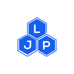 LJP letter logo design on White background. LJP creative initials letter logo concept. LJP letter design. 