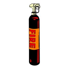 fire extinguisher tool vector design