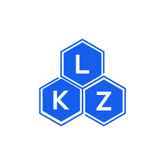 LKZ letter logo design on White background. LKZ creative initials letter logo concept. LKZ letter design. 