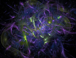 Imaginatory fractal abstract background Image