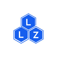 LLZ letter logo design on White background. LLZ creative initials letter logo concept. LLZ letter design. 