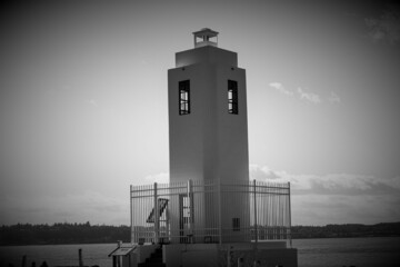 lighthouse at sunset