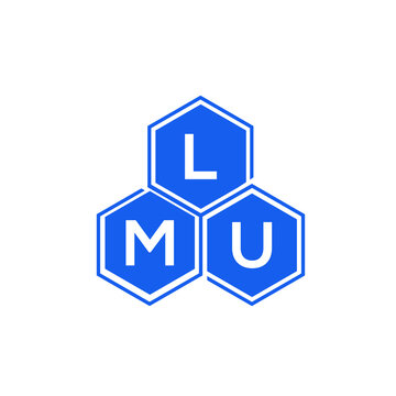 LMU letter logo design on White background. LMU creative initials letter logo concept. LMU letter design. 