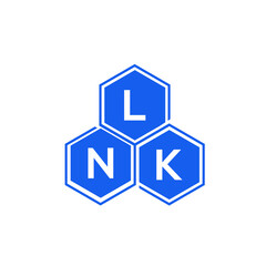 LNK letter logo design on White background. LNK creative initials letter logo concept. LNK letter design. 