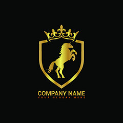 Horse racing logo vector logo 