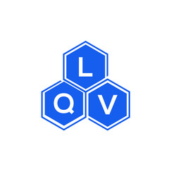 LQV letter logo design on White background. LQV creative initials letter logo concept. LQV letter design. 