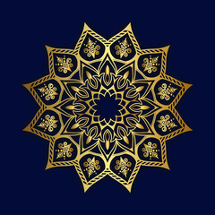 Golden mandala 