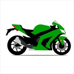 motorbike race side view vector design