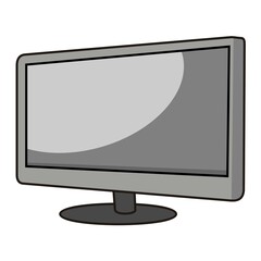 lcd monitor icon vector design