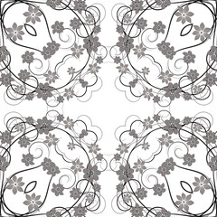 Abstract ornament background, seamless pattern.