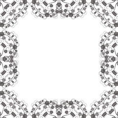 Frame ornament vintage design.