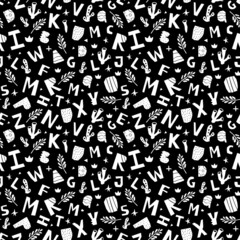 Cutout dino type seamless pattern