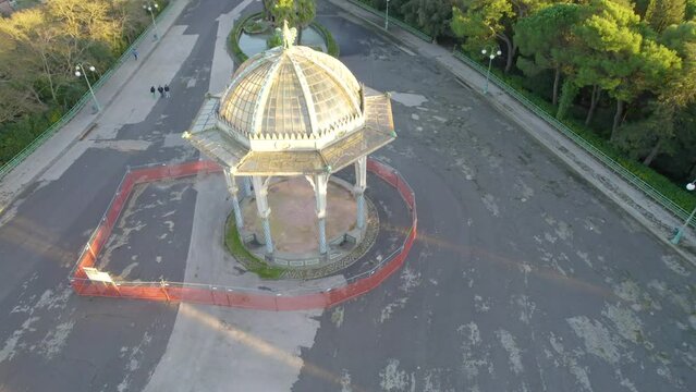 Aerial View of Caltagirone at Sunset, Catania, Sicily, Italy, Europe, World Heritage Site