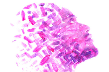 Paintography. A combination of a portrait and a painting