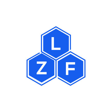 LZF letter logo design on White background. LZF creative initials letter logo concept. LZF letter design. 
