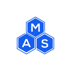 MAS letter logo design on White background. MAS creative initials letter logo concept. MAS letter design. 