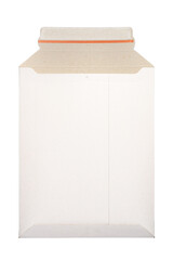 White envelope C4 isolated background. top view