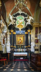 Fototapeta na wymiar Bazylika Świętego Michała Archanioła Sanktuarium Męczeństwa Świętego Stanisława na Skałce