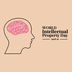 Basic RGB. World Intellectual Property Day. vector illustration. Suitable for gretting card. 