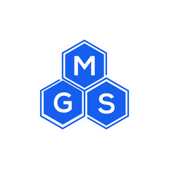 MGS letter logo design on white background. MGS creative initials letter logo concept. MGS letter design. 

