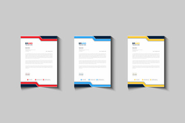 Modern and Professional business corporate stylish letterhead template