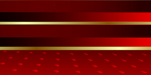 Obraz premium Modern red and gold background vector