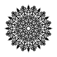 Hand drawn mandala. decoration in ethnic oriental  doodle ornament.